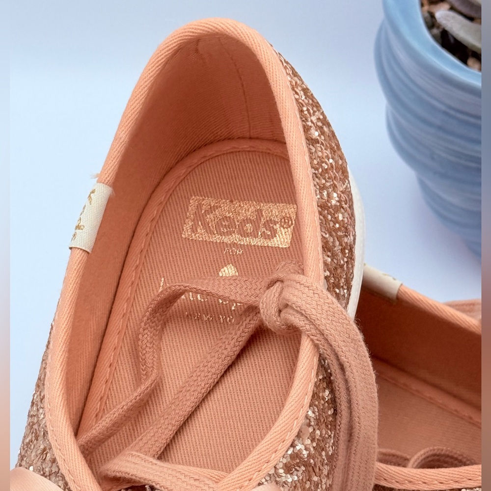 KEDS by Kate Spade Pink Glitter Sz 5.5 NEW *Generic Box* - Picture 3 of 8